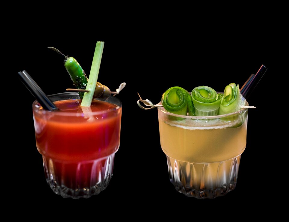 Cocktails drinks glasses