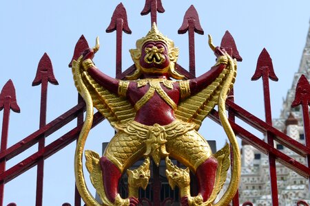 Golden sky temple religion photo