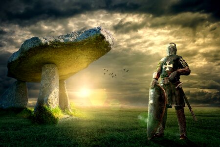 Middle ages crusader myth