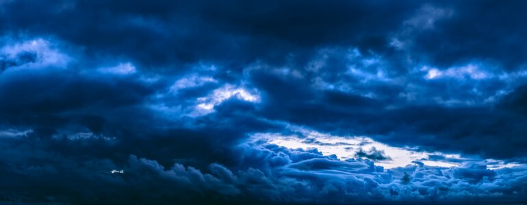 Dramatic sky forward photo