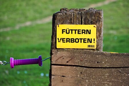 Warning note prohibitory
