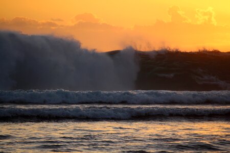 Ocean beach spray photo