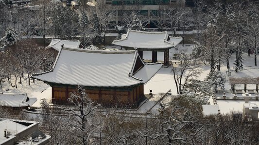 Historic sites winter old school