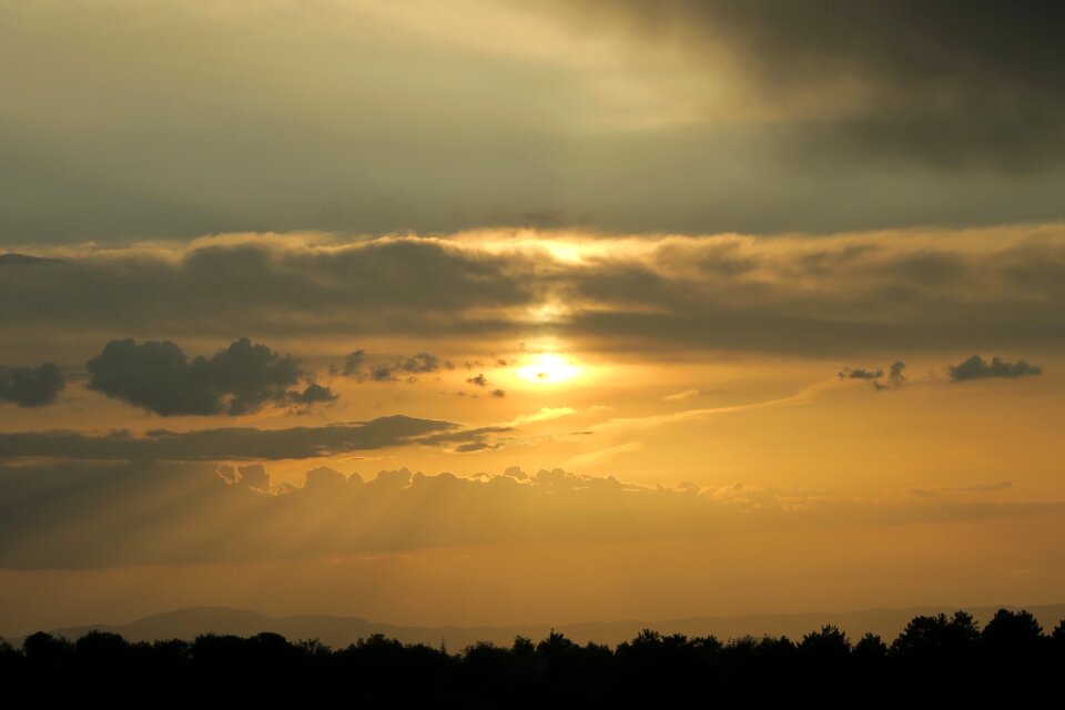 Sunset solar cloud