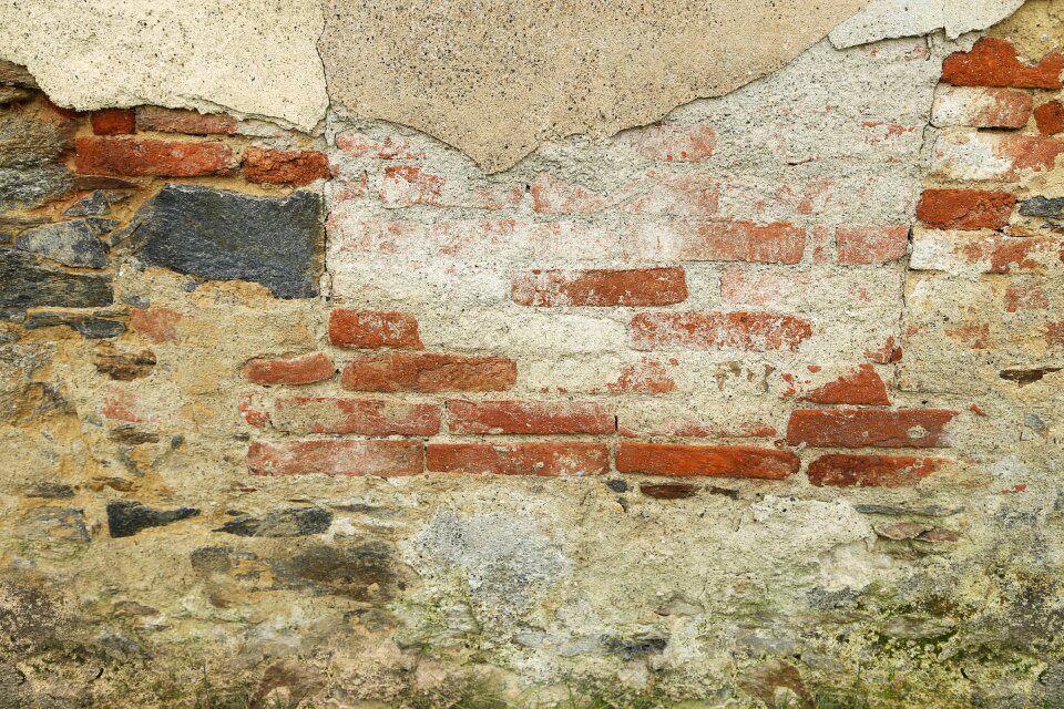 Brick wall background old brickwork photo