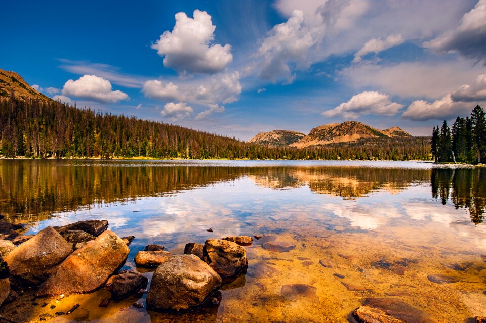 Mountains lake utah photo