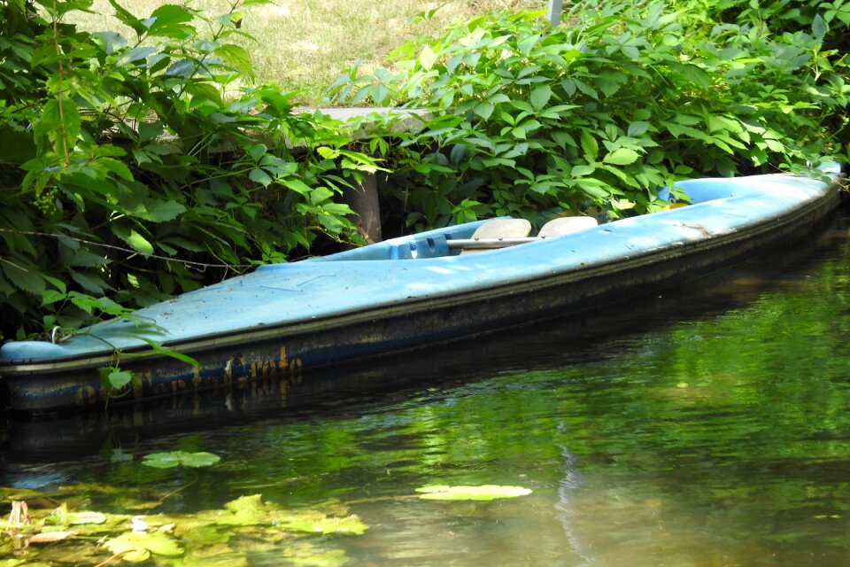 Kayak canoe trip blue