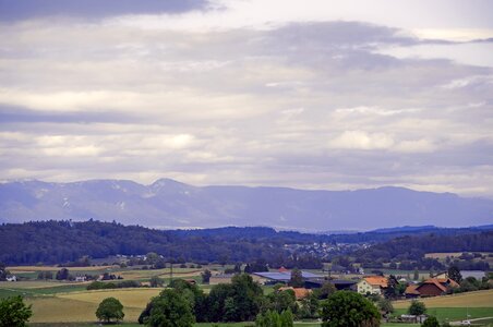 Clouds autumn panorama
