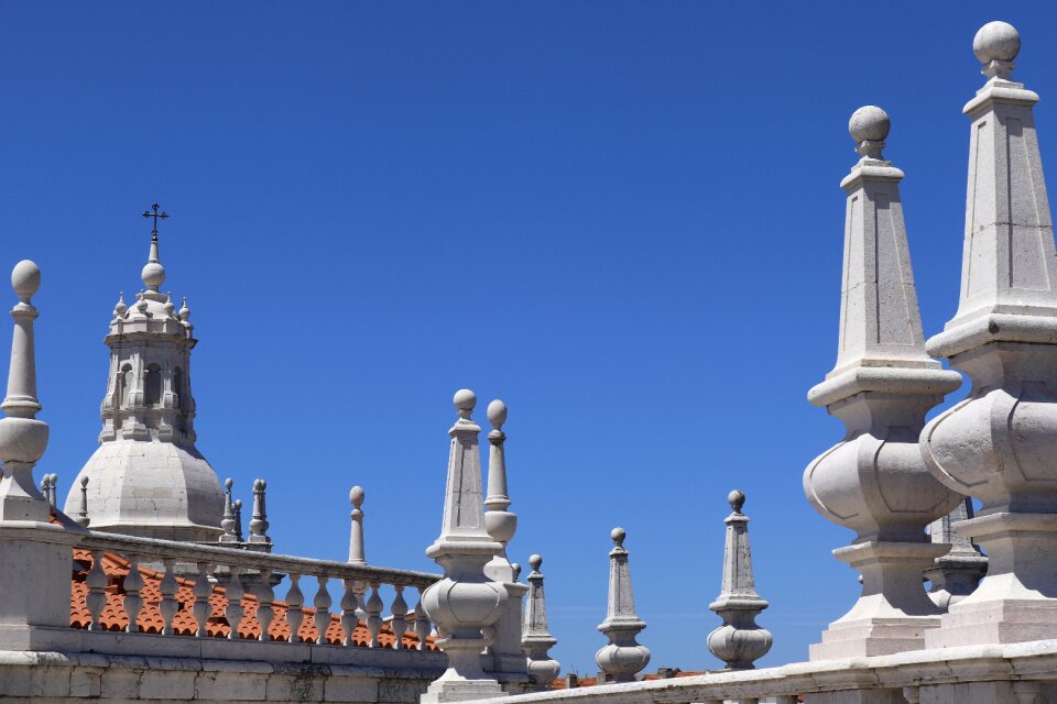 Historic center towers lisbon