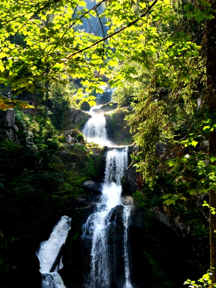 Waterfall trier the highest waterfall of germany