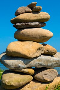 Nature stone stack photo