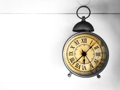 Clock face close-up geometric shape