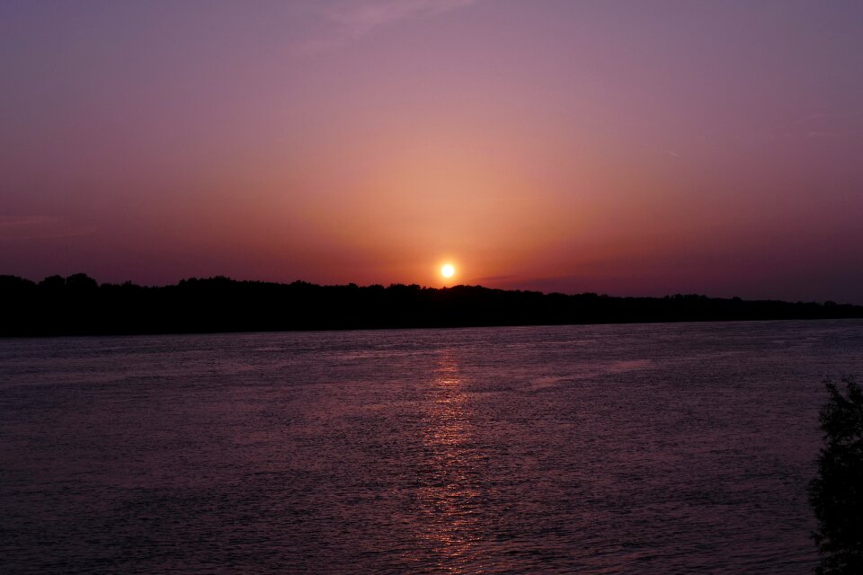 In the evening country horizon