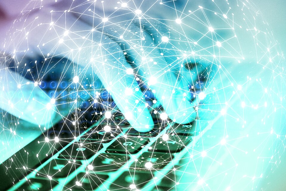 Block chain globe digitization
