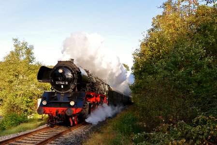 Steam locomotive elstertal museum train photo