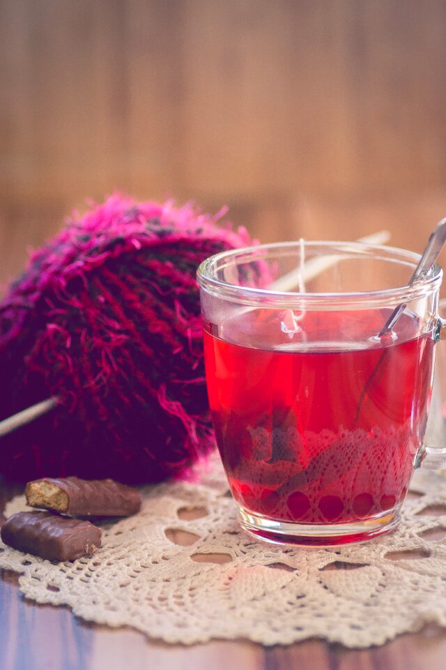 Teatime glass teacup photo