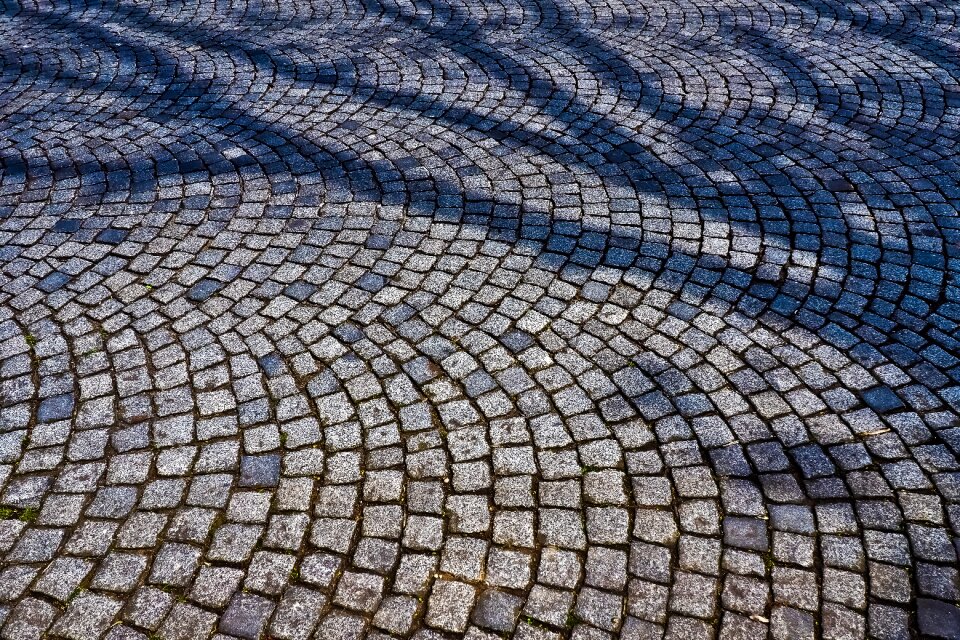 Stones away cobblestones photo