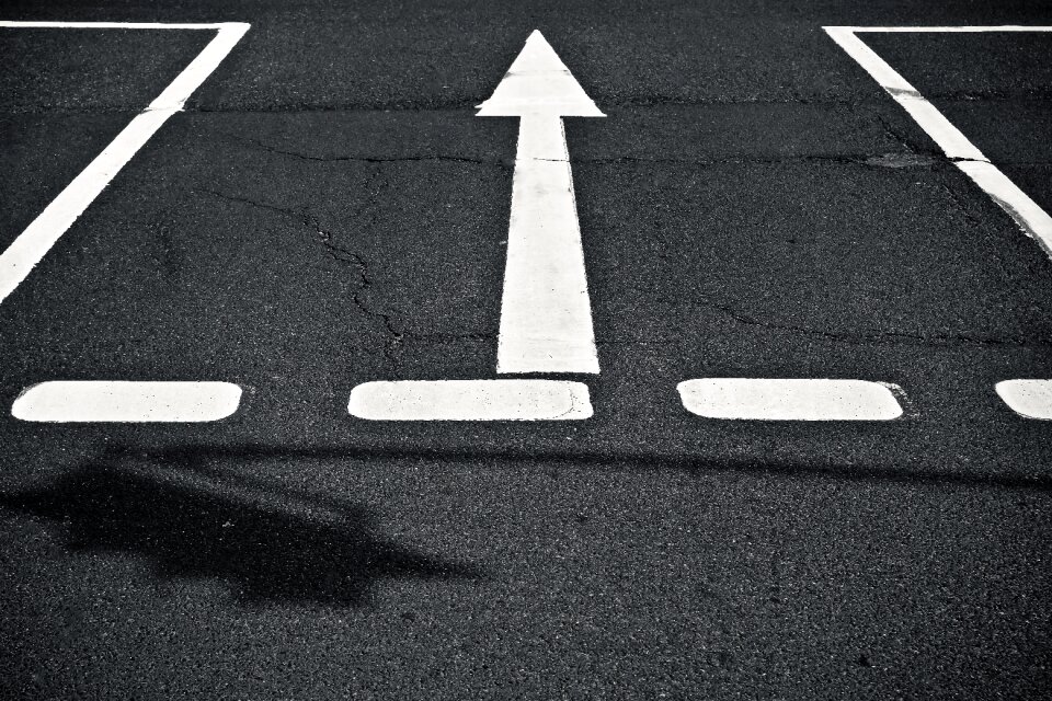 Ground grey roadway