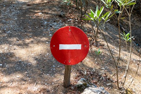Warning red forbidden