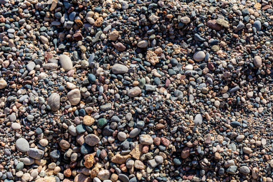 Bathing beach nature stones