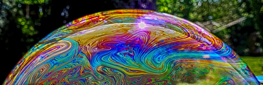 Colorful iridescent kunterbunt photo