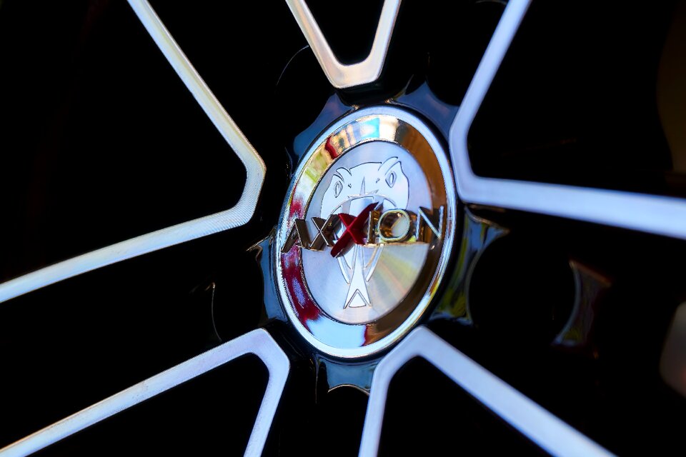 Auto tires car rim close up