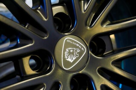 Auto tires car rim close up