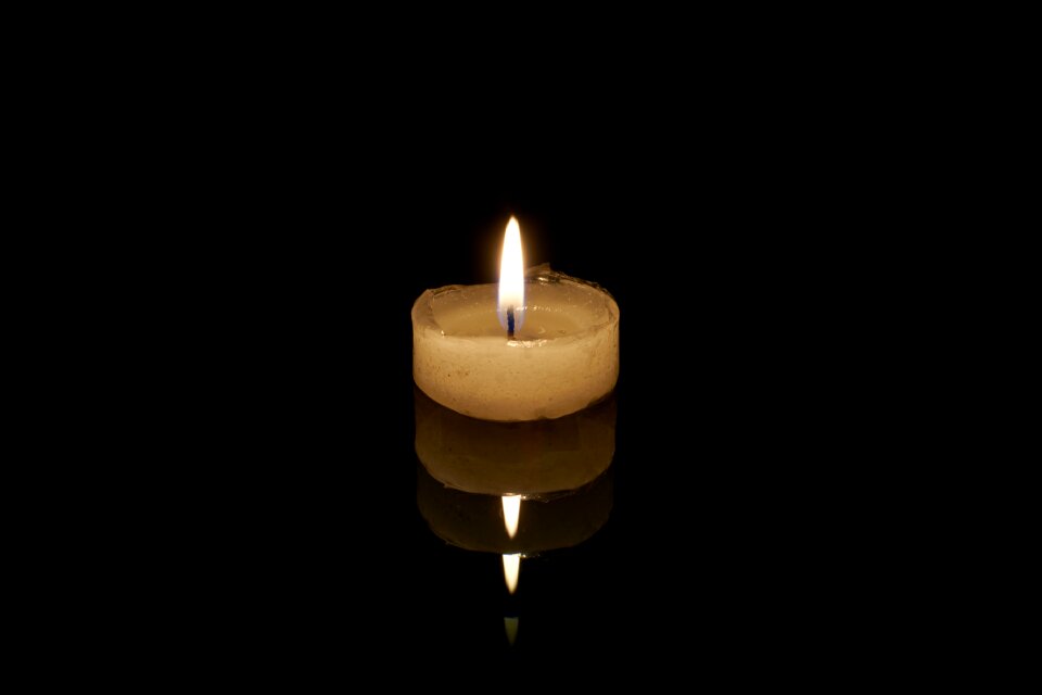 Flame candles black candle