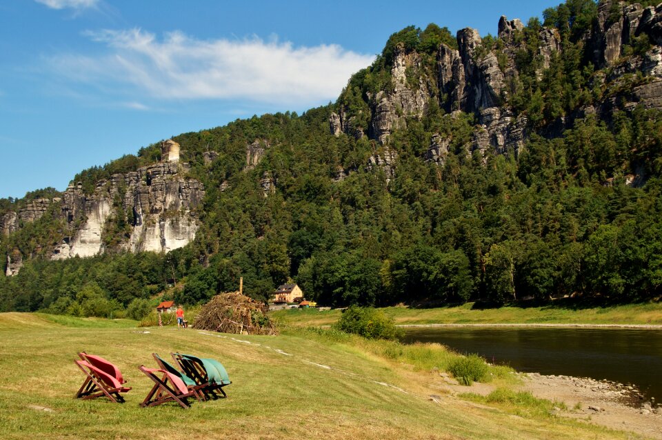 Germany elbe wooded