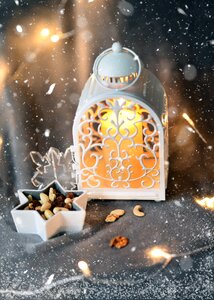 Decorative clear snow
