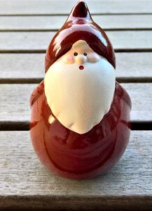 Advent ceramic figures white beard photo