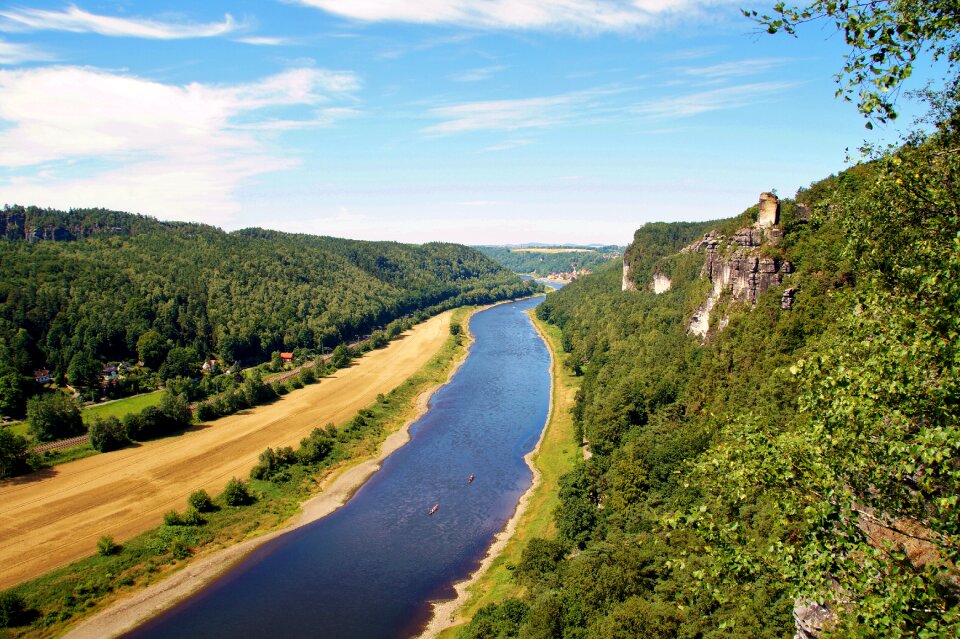 Germany elbe wooded