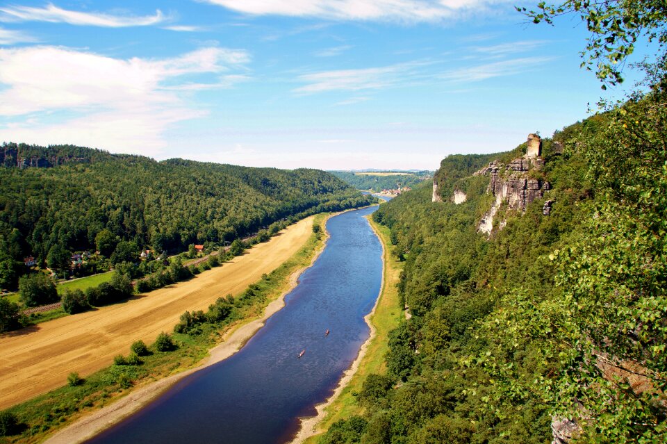 Germany elbe wooded photo