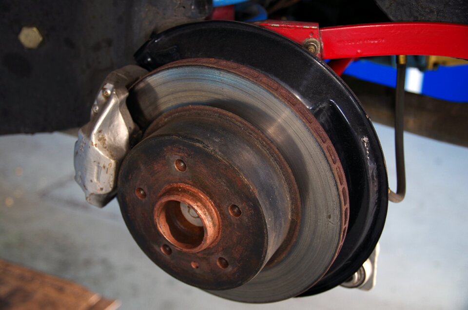 Brake disc automotive repair disassembly