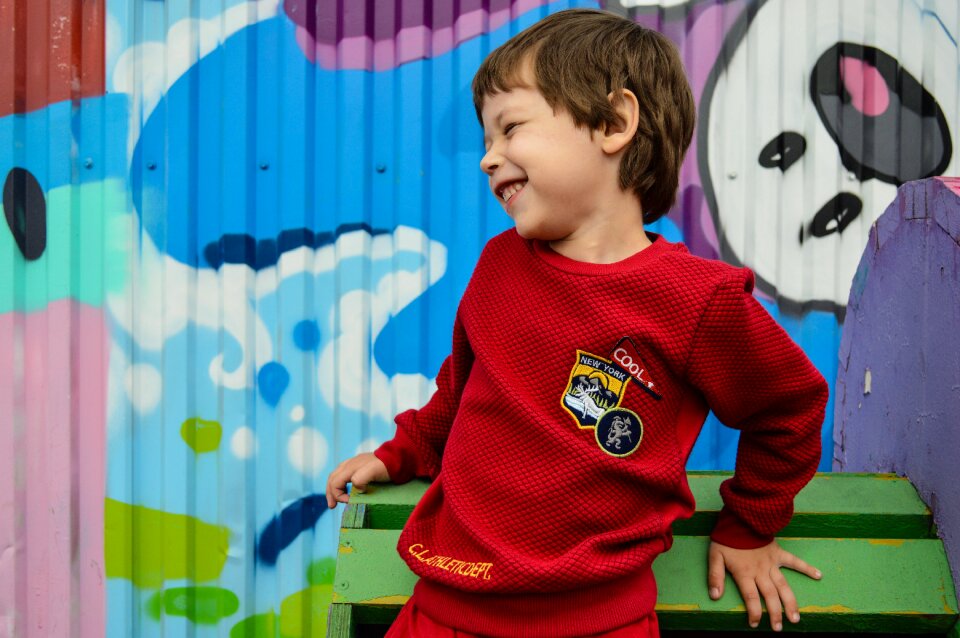 Boy friendship smile