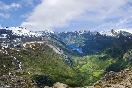 Fjord panorama nature photo