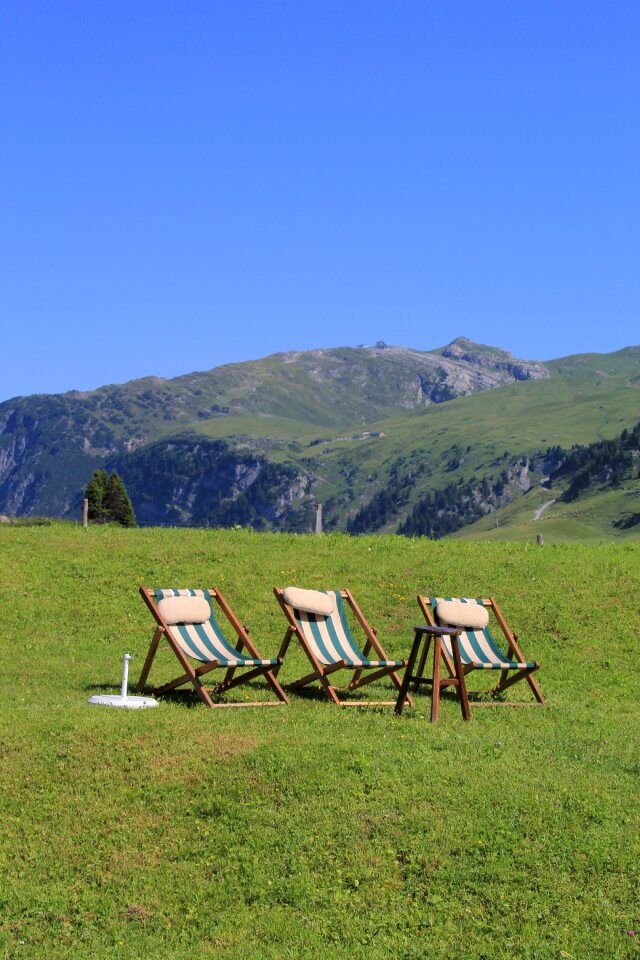 Leisure vacations sun loungers