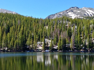 Mountains lakes tranquil