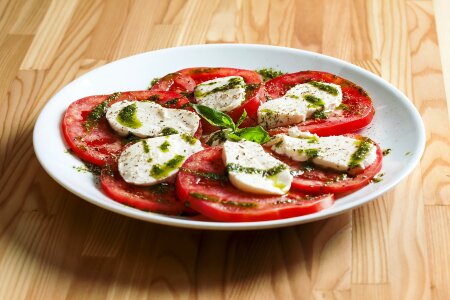 Caprese meal vegetables photo