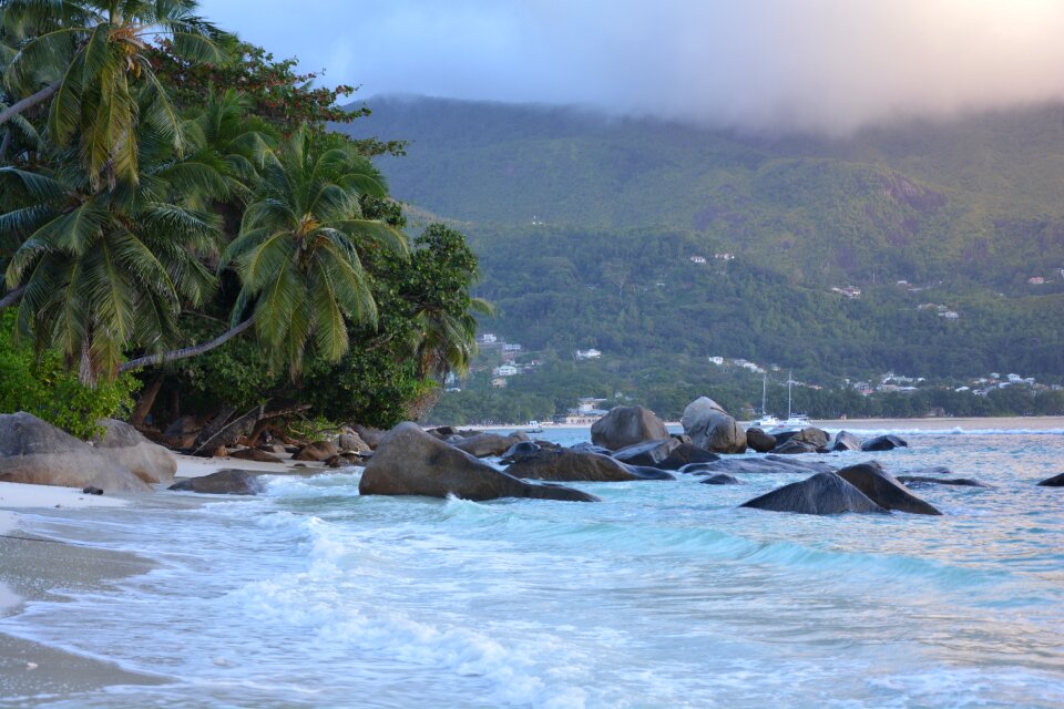 Sunset evening island