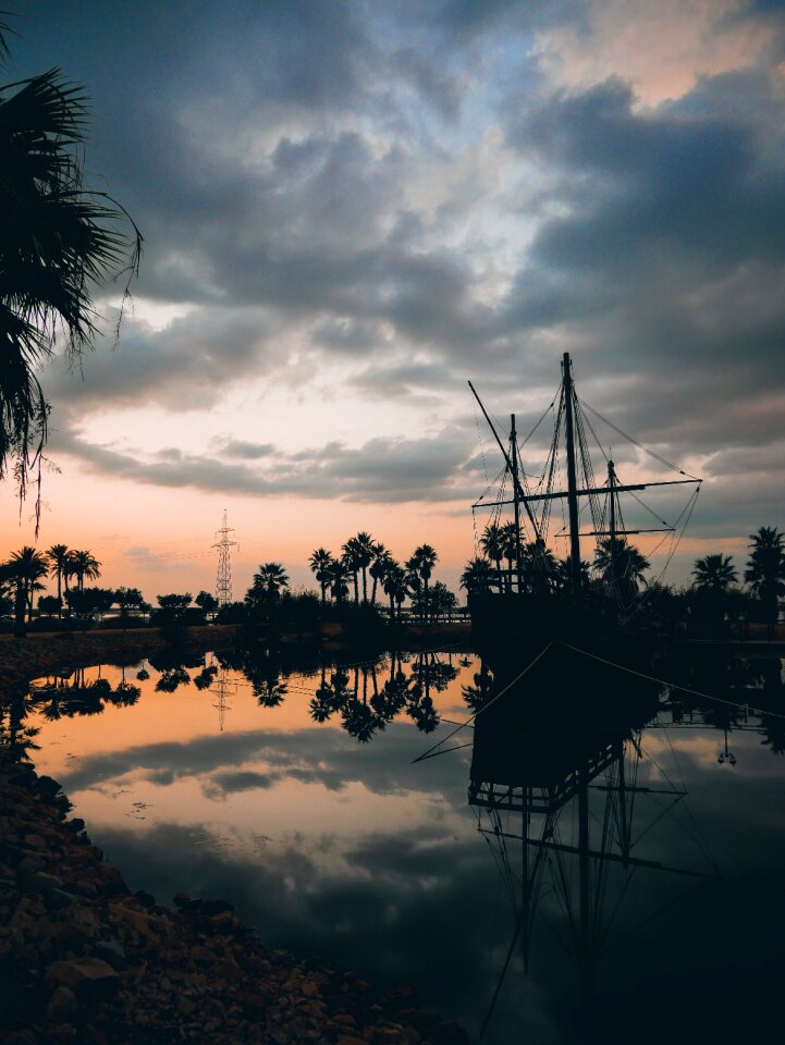 Boat sky sailing vessel