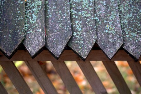Wood home fence