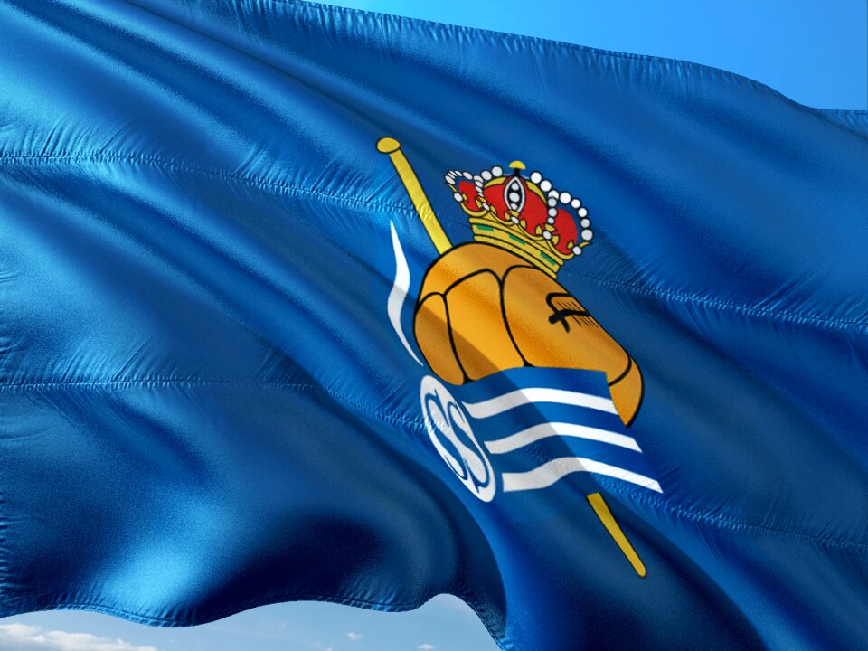 La liga flag real sociedad san sebastian
