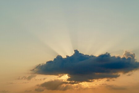 Dawn cloud sun photo