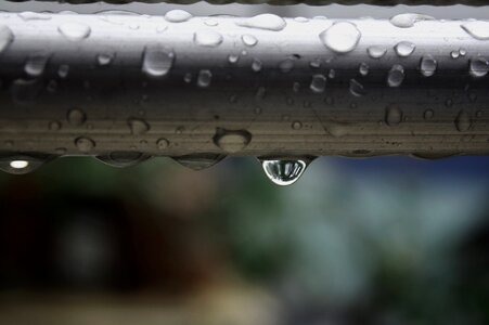 Pole water drops
