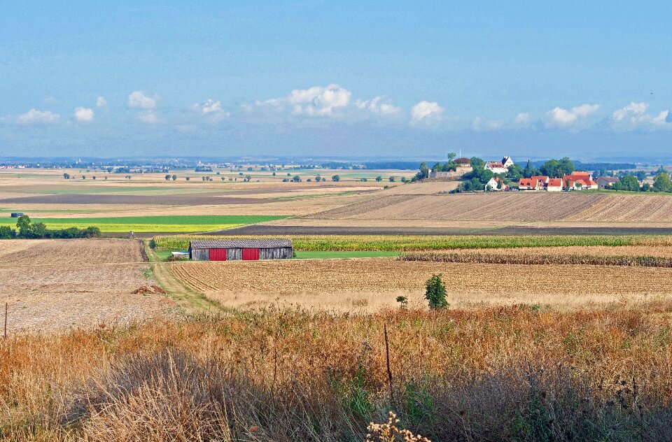 Meteorite impact agriculture fields