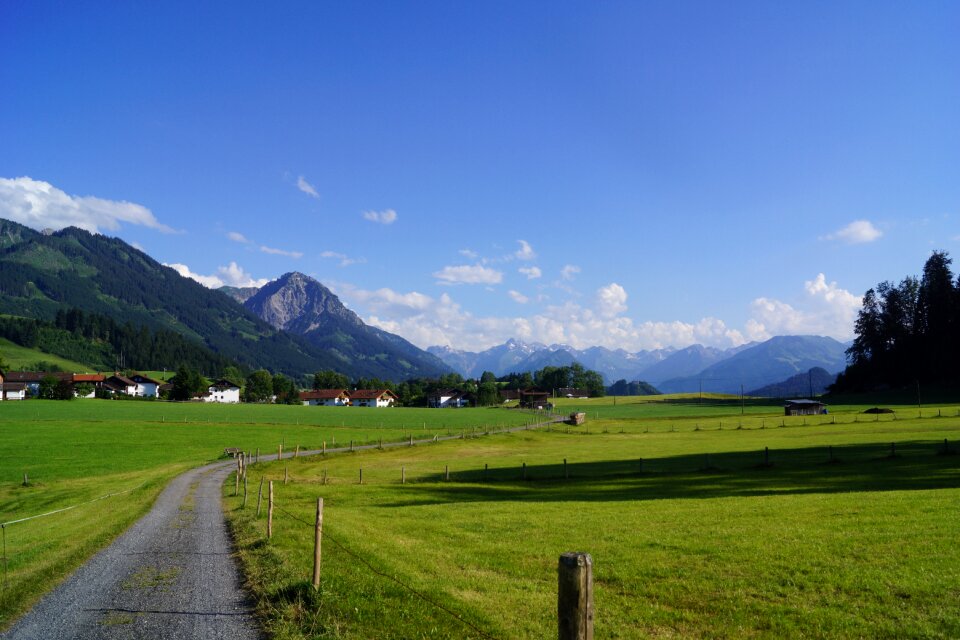 Landscape alpine mountains