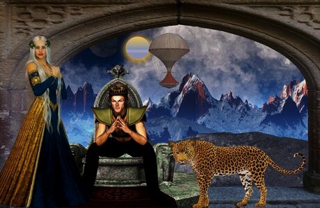 Fantasy middle ages colorful