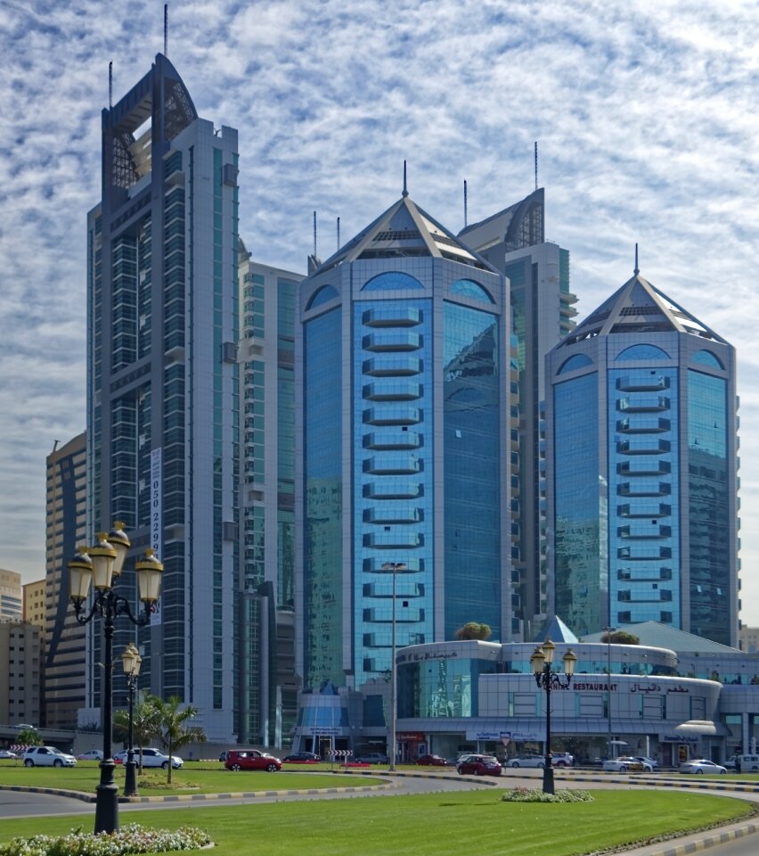 Architecture city building