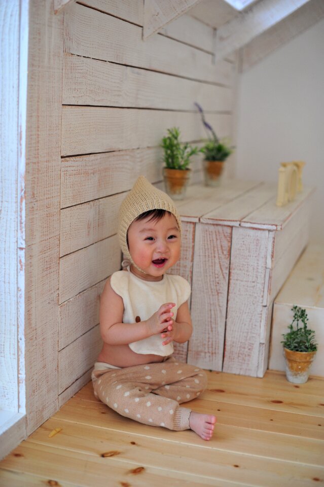 Adorable happy facial